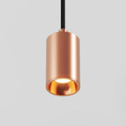 Lampada a sospensione con faretto GU10 Bispot per sistema a binario - Rame satinato Si Powergear