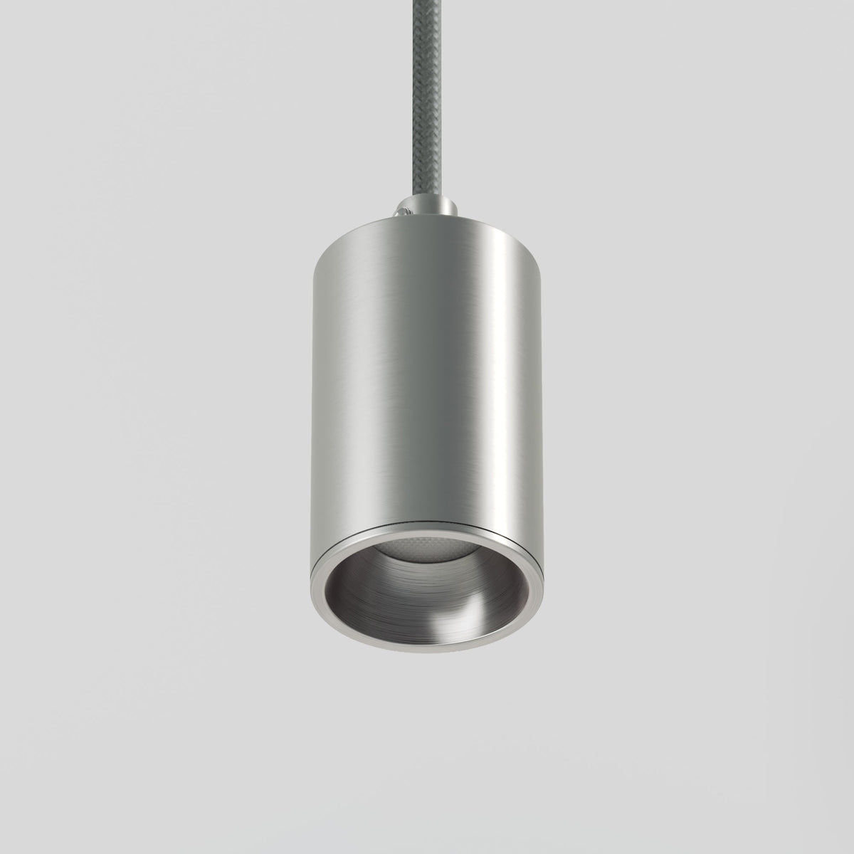 Lampada a sospensione con faretto GU10 Bispot per sistema a binario - Titanio satinato Si Stucchi