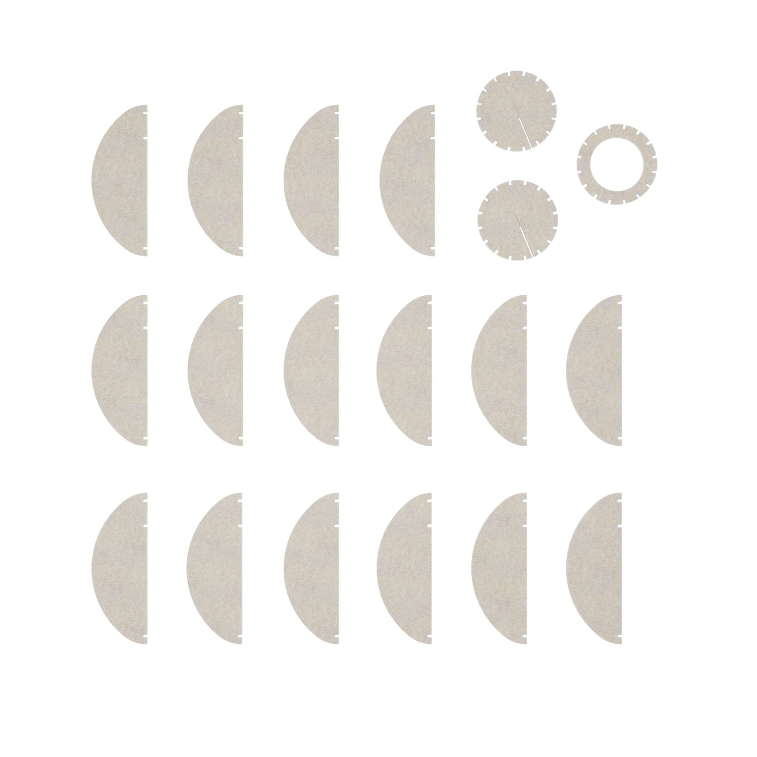 Lampada a sospensione con paralume ellittico LAMPSHHADE in materiale fonoassorbente - Tortora melange