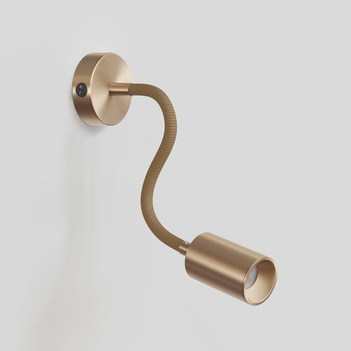 Lampada da parete o soffitto con faretto GU10 Bispot e braccio orientabile Flex 30 cm - Bronzo satinato Si Si