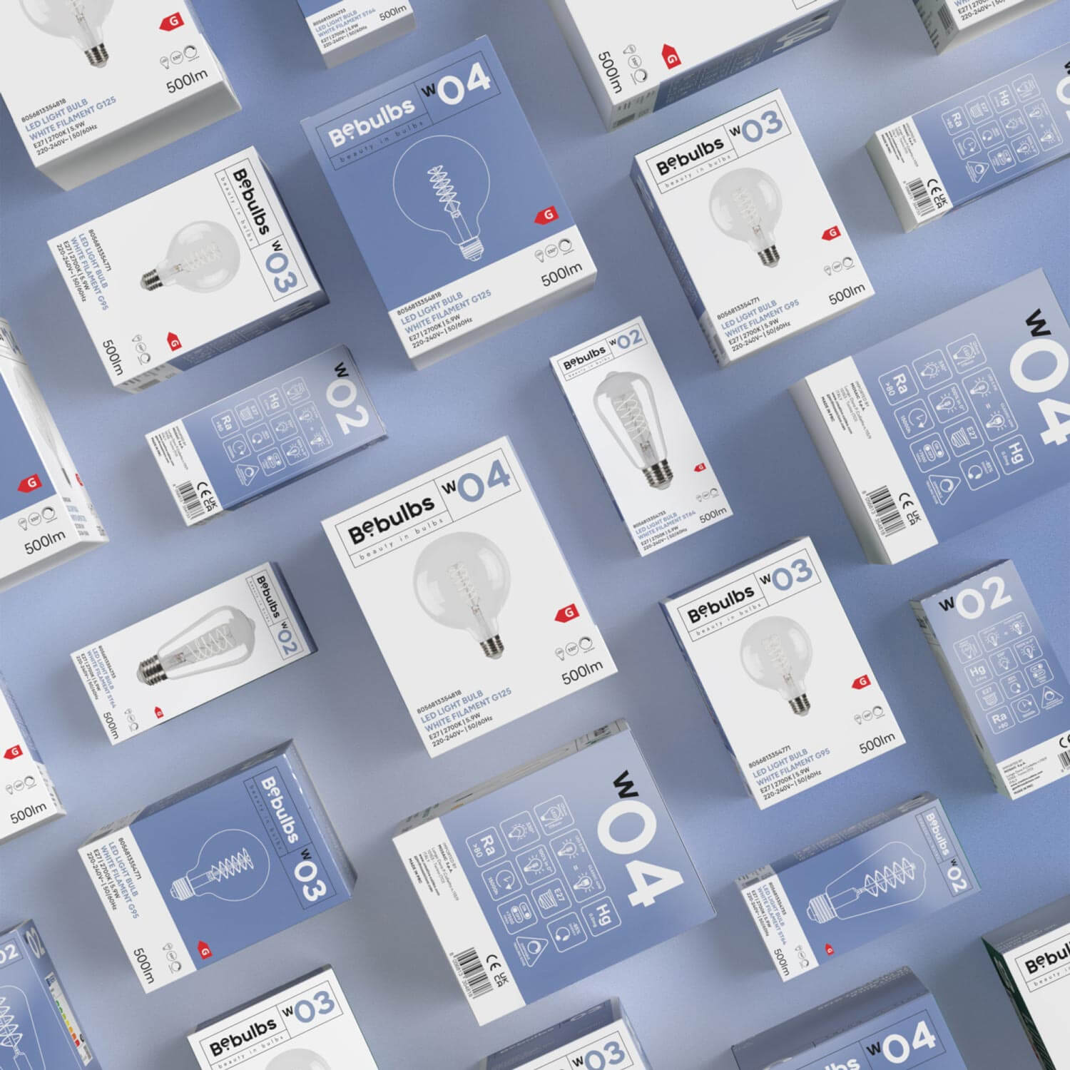 Lampadina LED Filamento Bianco Edison ST64 5,9W 500Lm E27 2700K Dimmerabile - W02