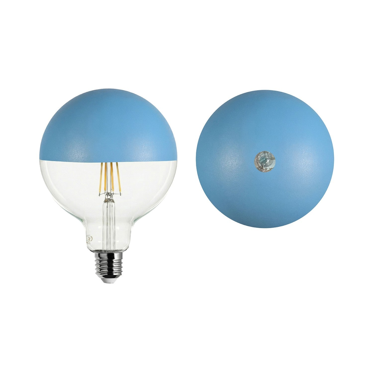 Lampadina LED Maria G125 4,8W 806Lm E27 2700K Dimmerabile - Blu