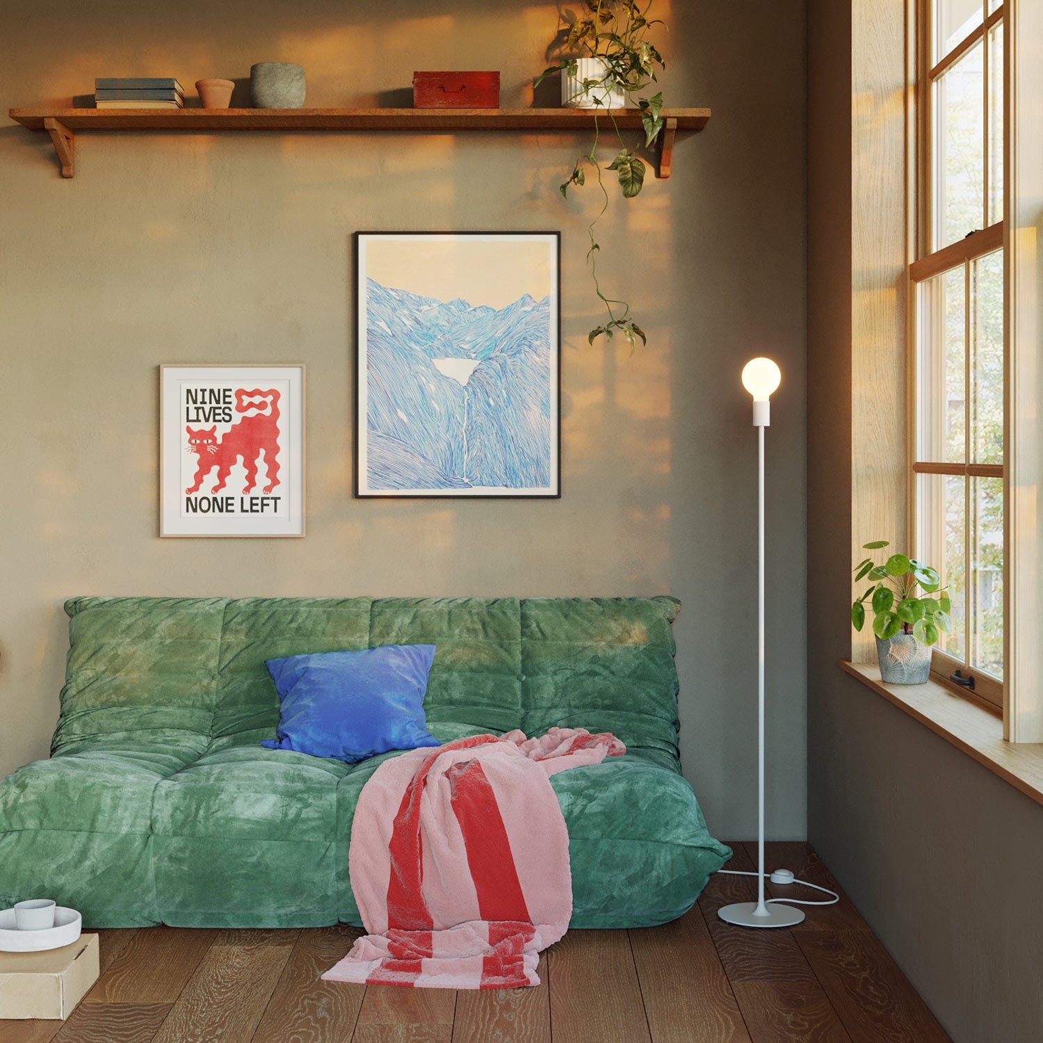 MAG-Y, kit supporto magnetico per lampada - Bianco opaco