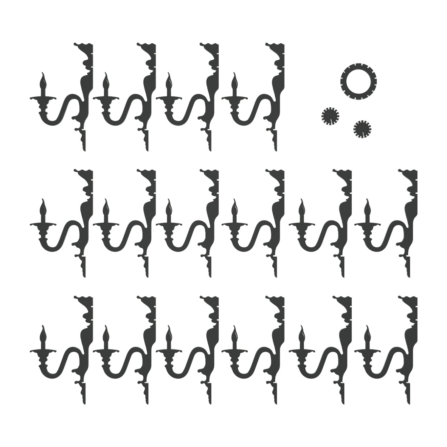 Paralume classico SHHANDELIER in materiale fonoassorbente - Nero melange