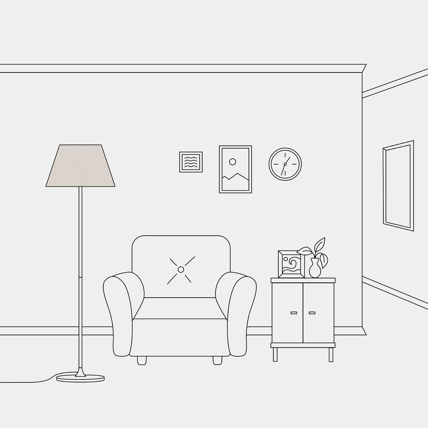 Paralume Impero M in tessuto per lampada da terra con attacco E27 - Made in Italy - Lana Sabbia