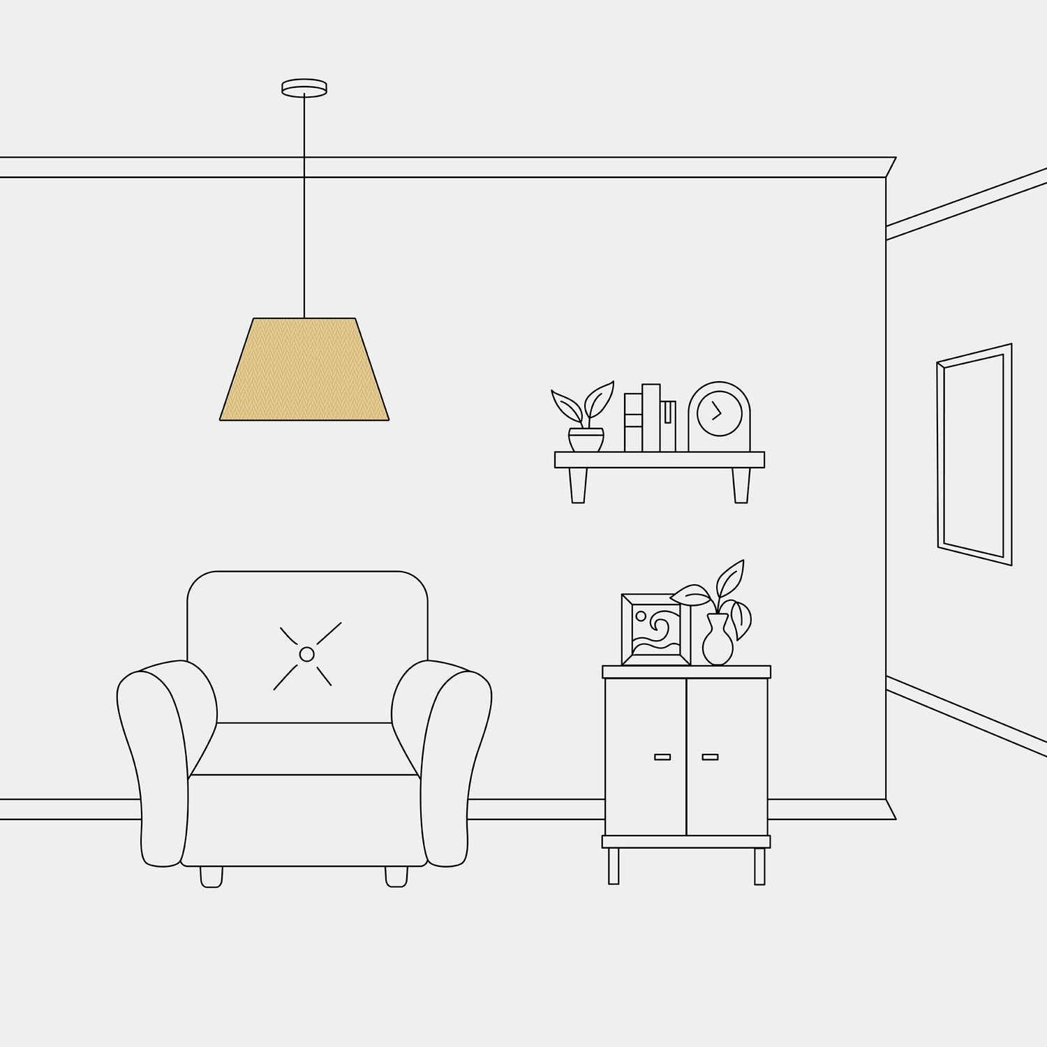 Paralume Impero M per sospensione con attacco E27 - Made in Italy - Arenal Oro