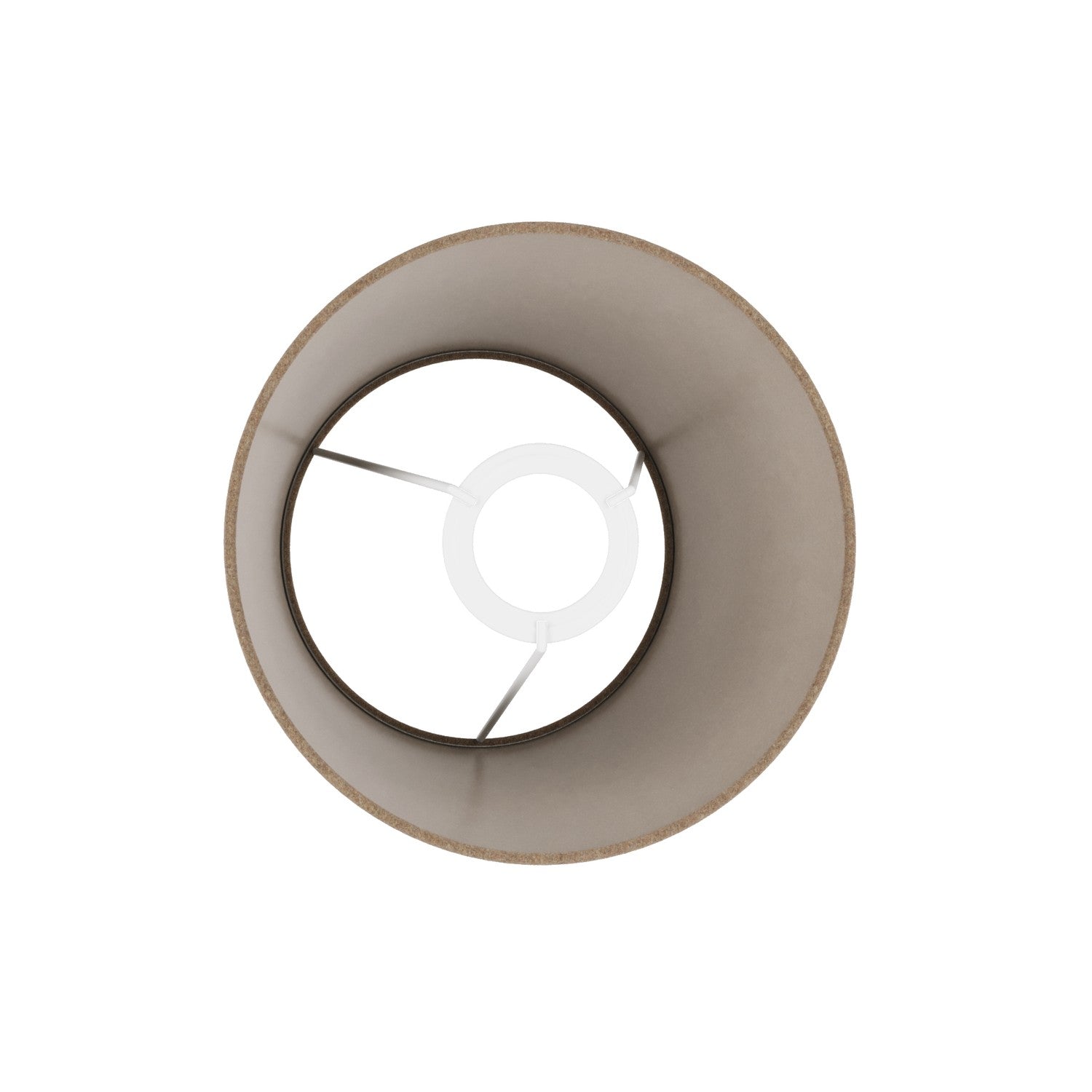 Paralume Impero S con attacco E27 per lampada da tavolo o applique - Made in Italy - Lana Marrone