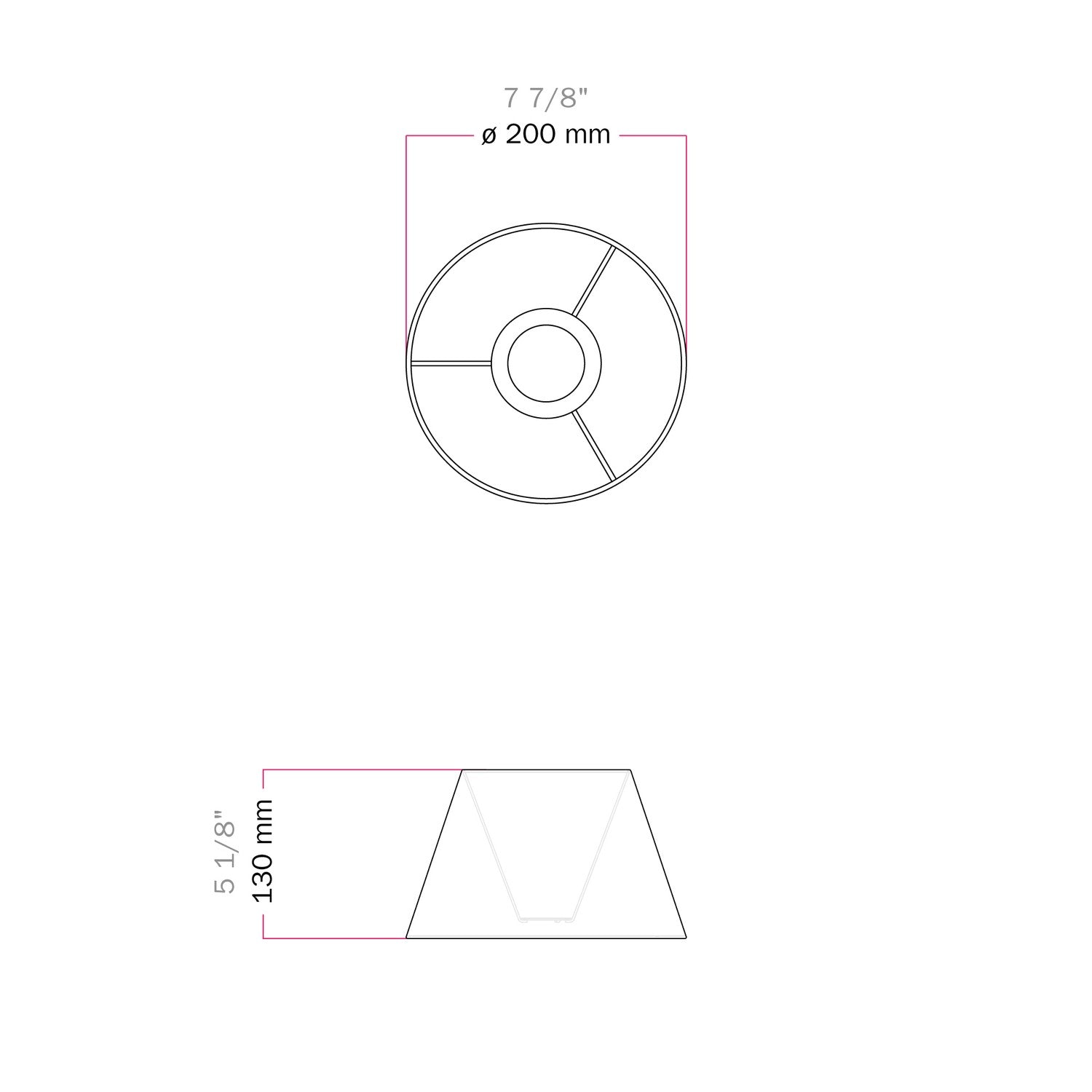 Paralume Impero S con attacco E27 per lampada da tavolo o applique - Made in Italy - Lana Sabbia