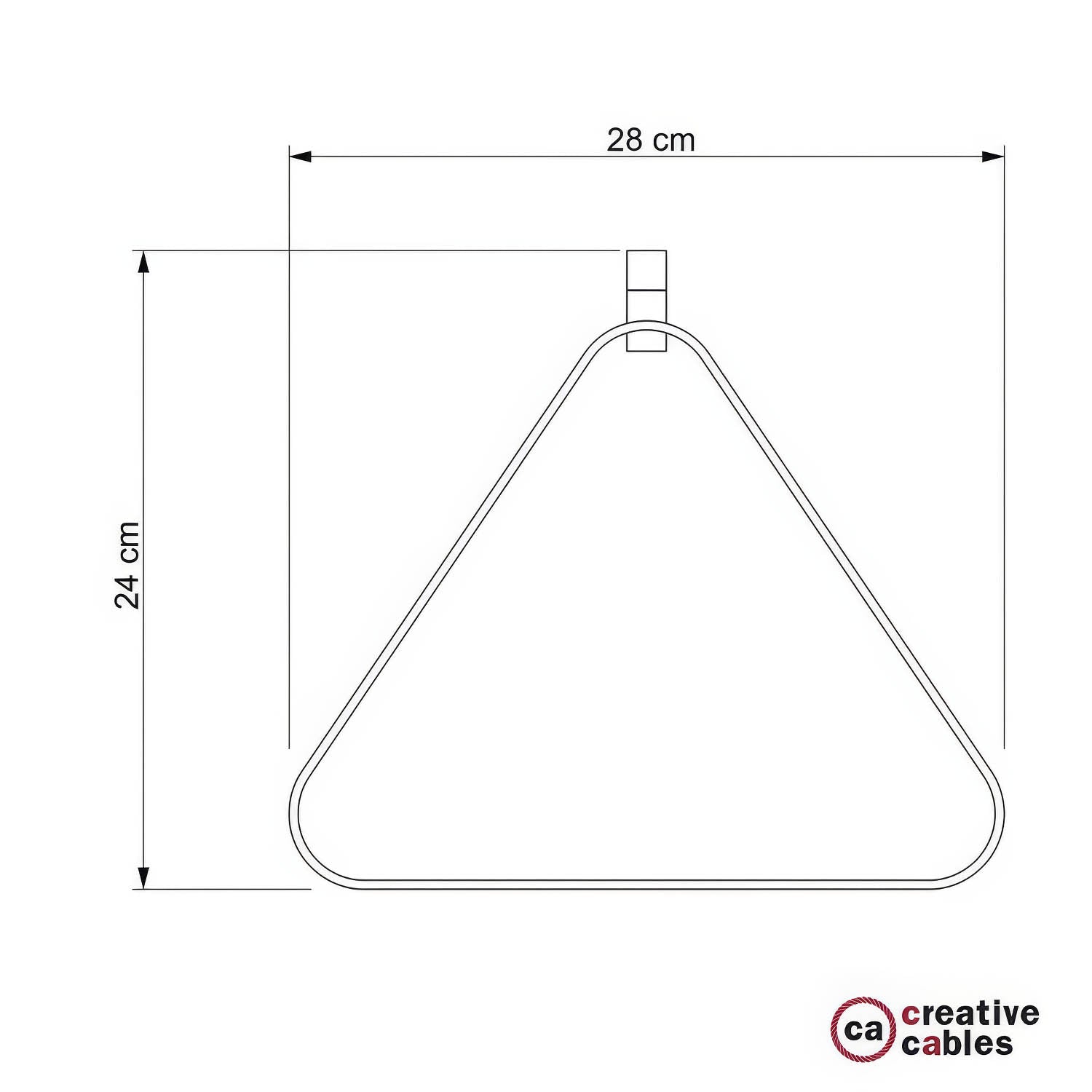 Paralume in metallo Duedì Apex con copriportalampada in metallo e portalampada E27 - Nero