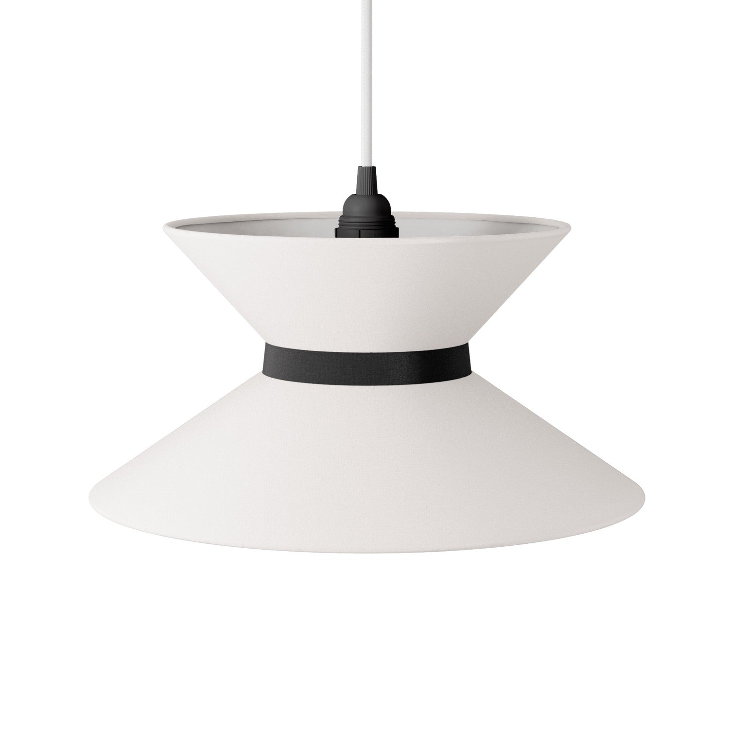 Paralume in tessuto Clessidra Arenal sabbia - Made in Italy Teletta antracite