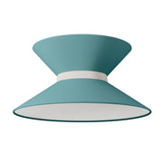 Paralume in tessuto Clessidra Teletta verde dubbio - Made in Italy Arenal sabbia