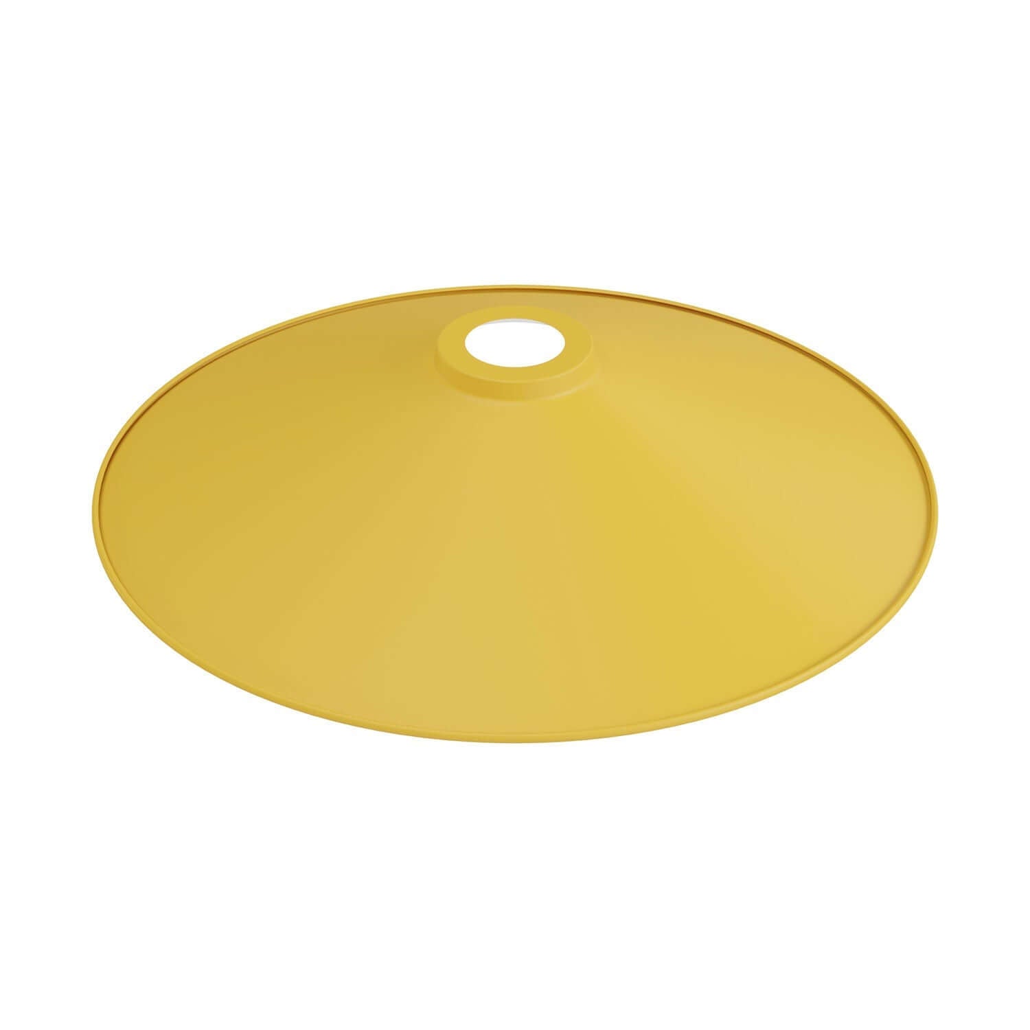 Paralume Swing in metallo smaltato per portalampada E27 - Mostarda