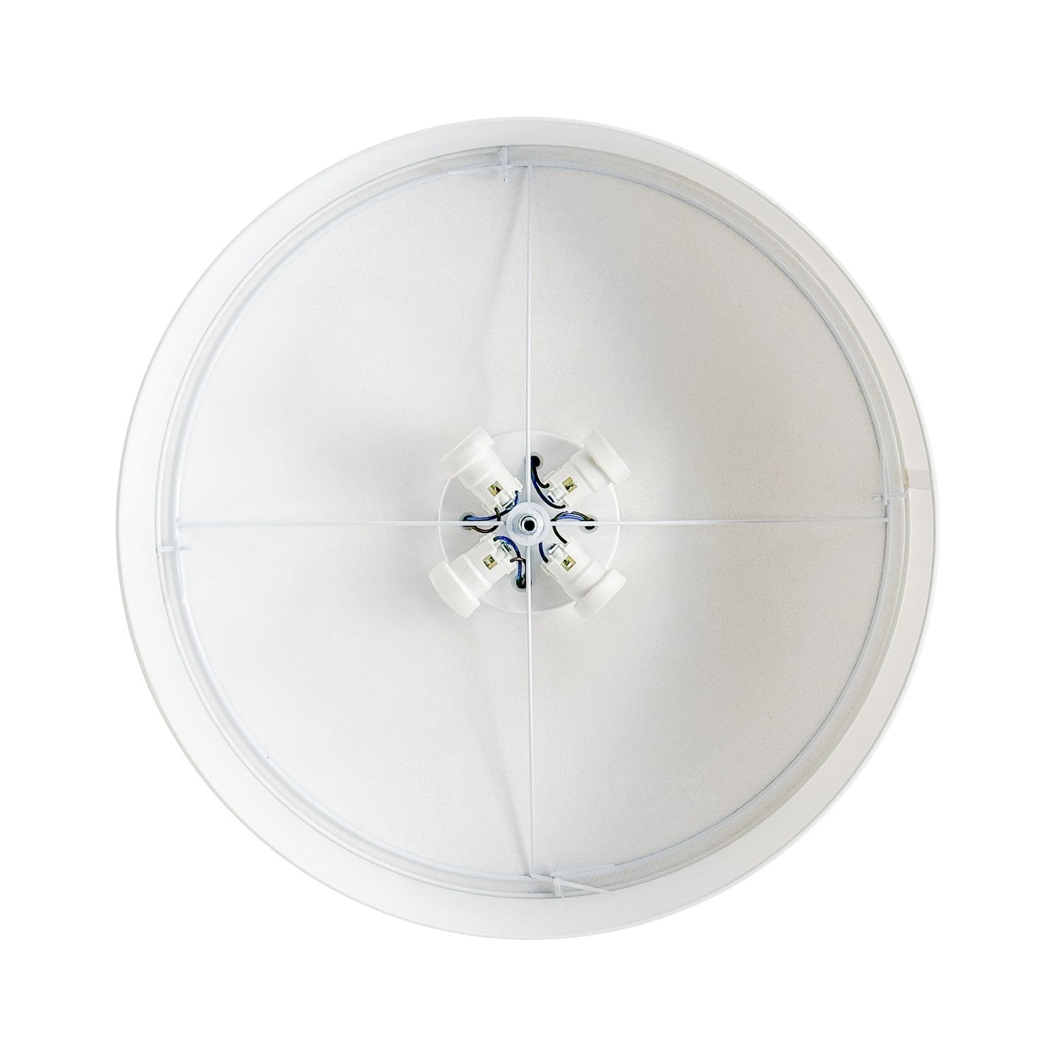 Plafoniera in tessuto Medium Slim - Made in Italy - Lana Grigio Chiaro