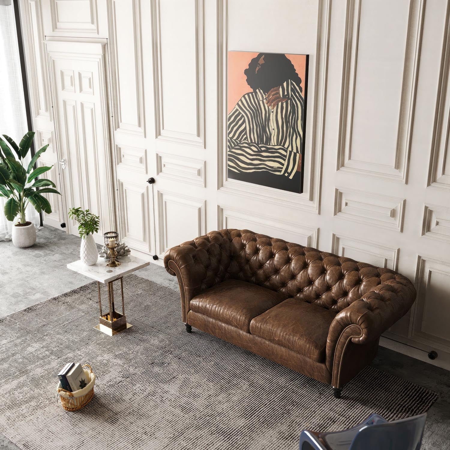 Presa Schuko in porcellana da parete - Nero