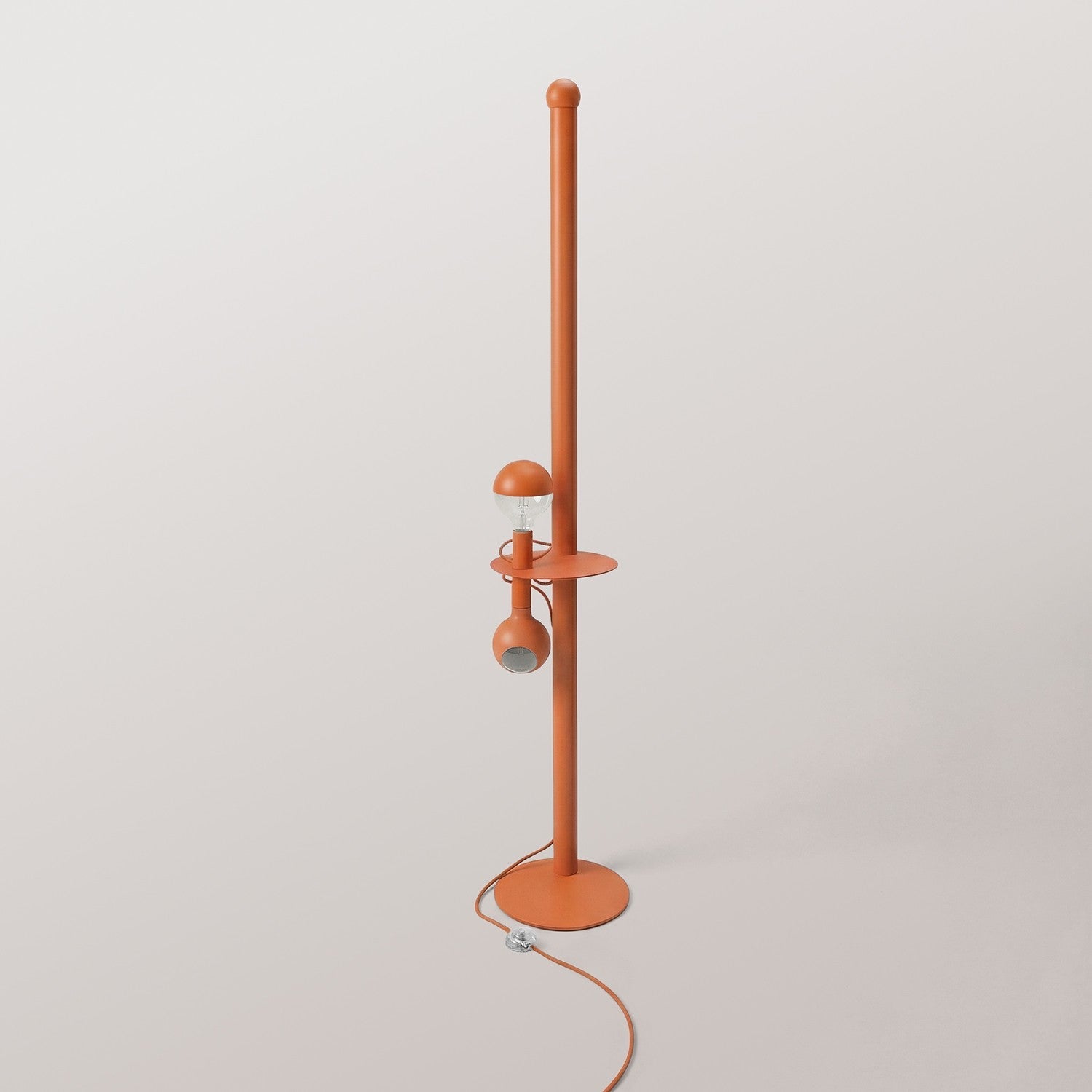 Rocco XXL - Lampada da terra con lampadina Maria e Camo - Arancio