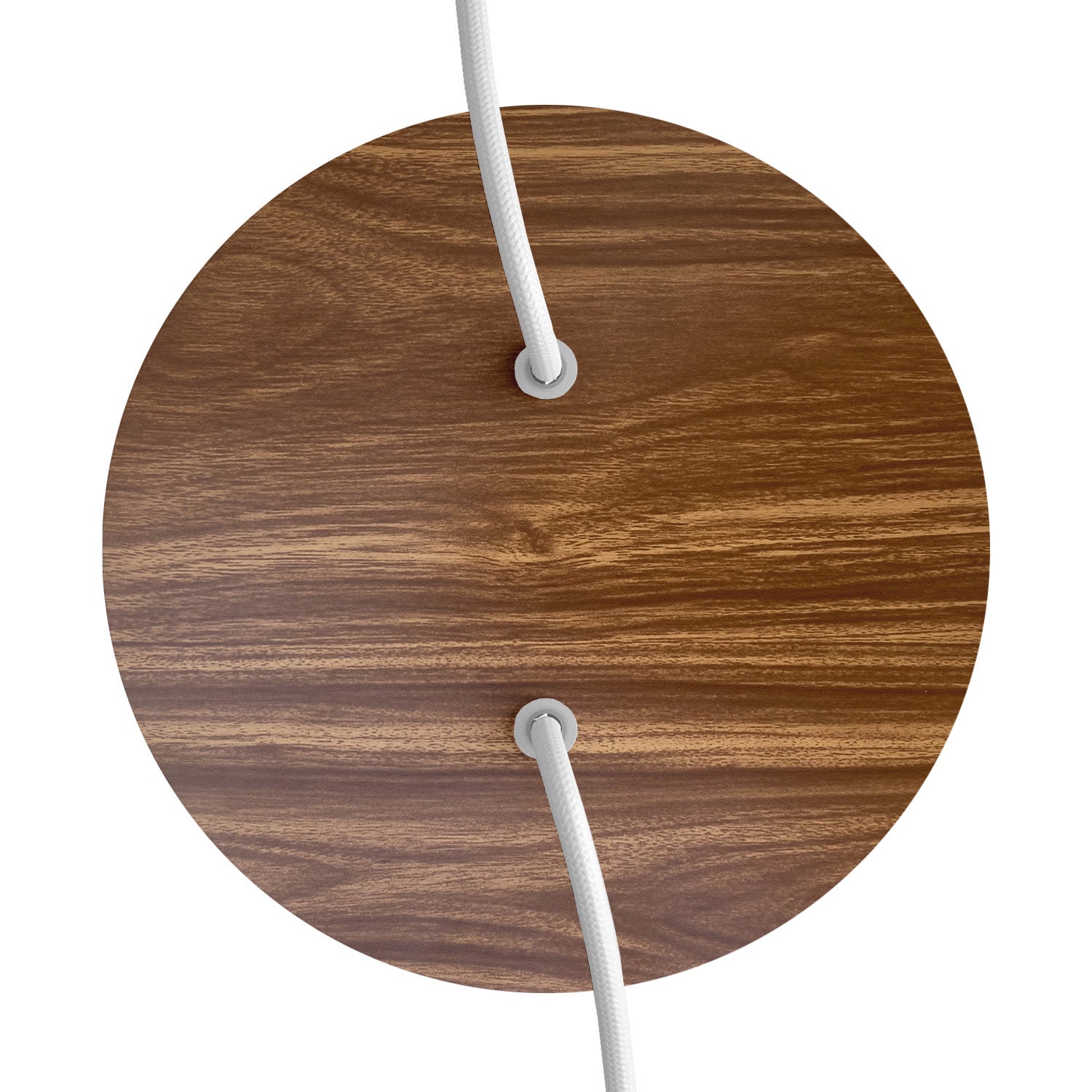 Rosone Rose-One rotondo, diametro 200 mm con 2 fori e 4 fori laterali - Legno Bianco