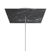 Rosone XXL Rose-One quadrato, 400 mm con 1 foro e 4 fori laterali - Marmo Marquina Bianco