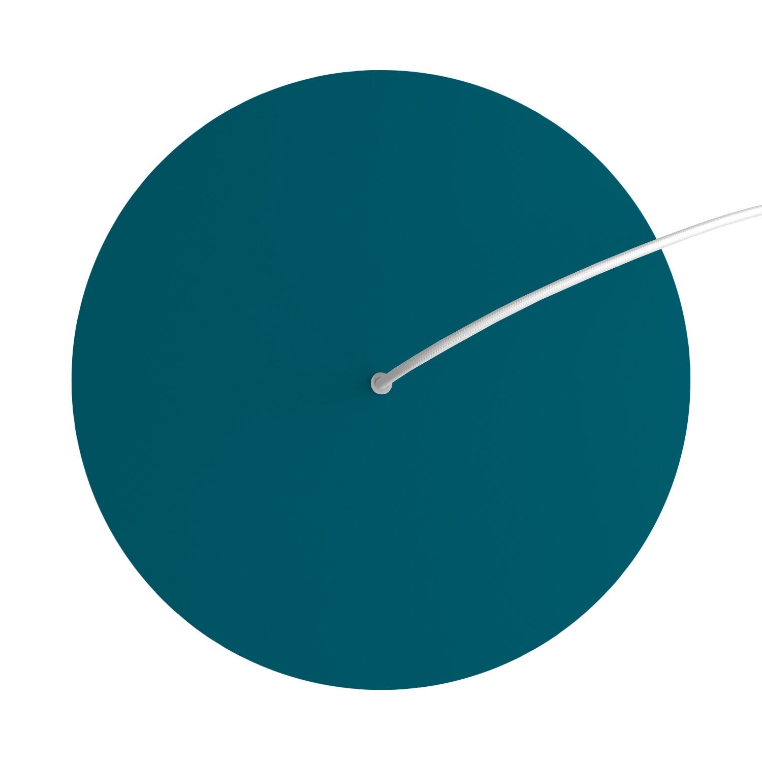 Rosone XXL Rose - One rotondo, diametro 400 mm con 1 foro e 4 fori laterali - Petrolio - Creative Cables