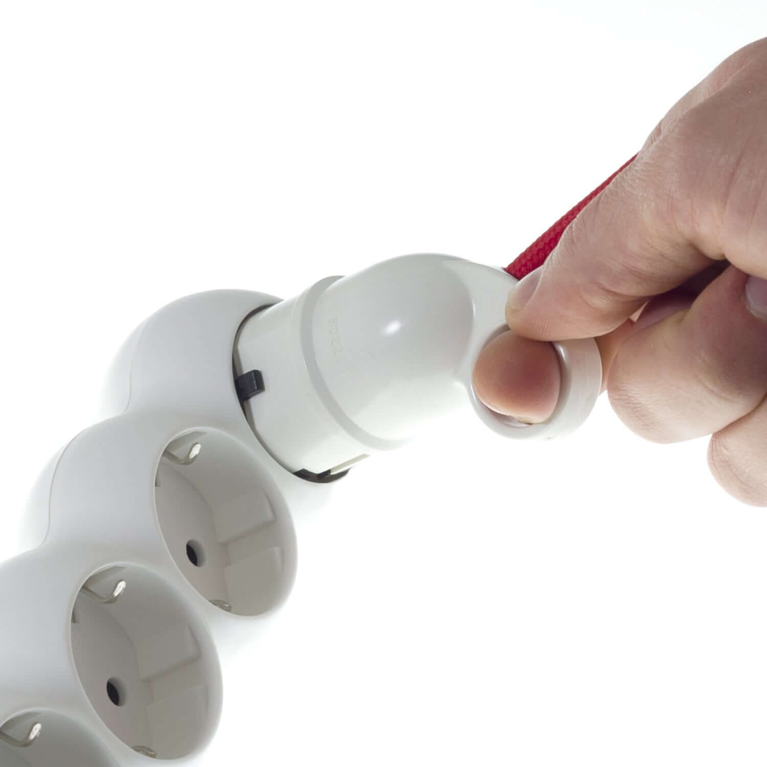 Spina Schuko Confort con anello 16A 250V - Bianco